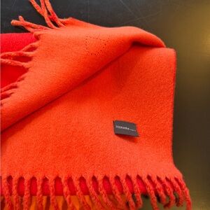 Hermès Vibrant Orange Wool Scarf